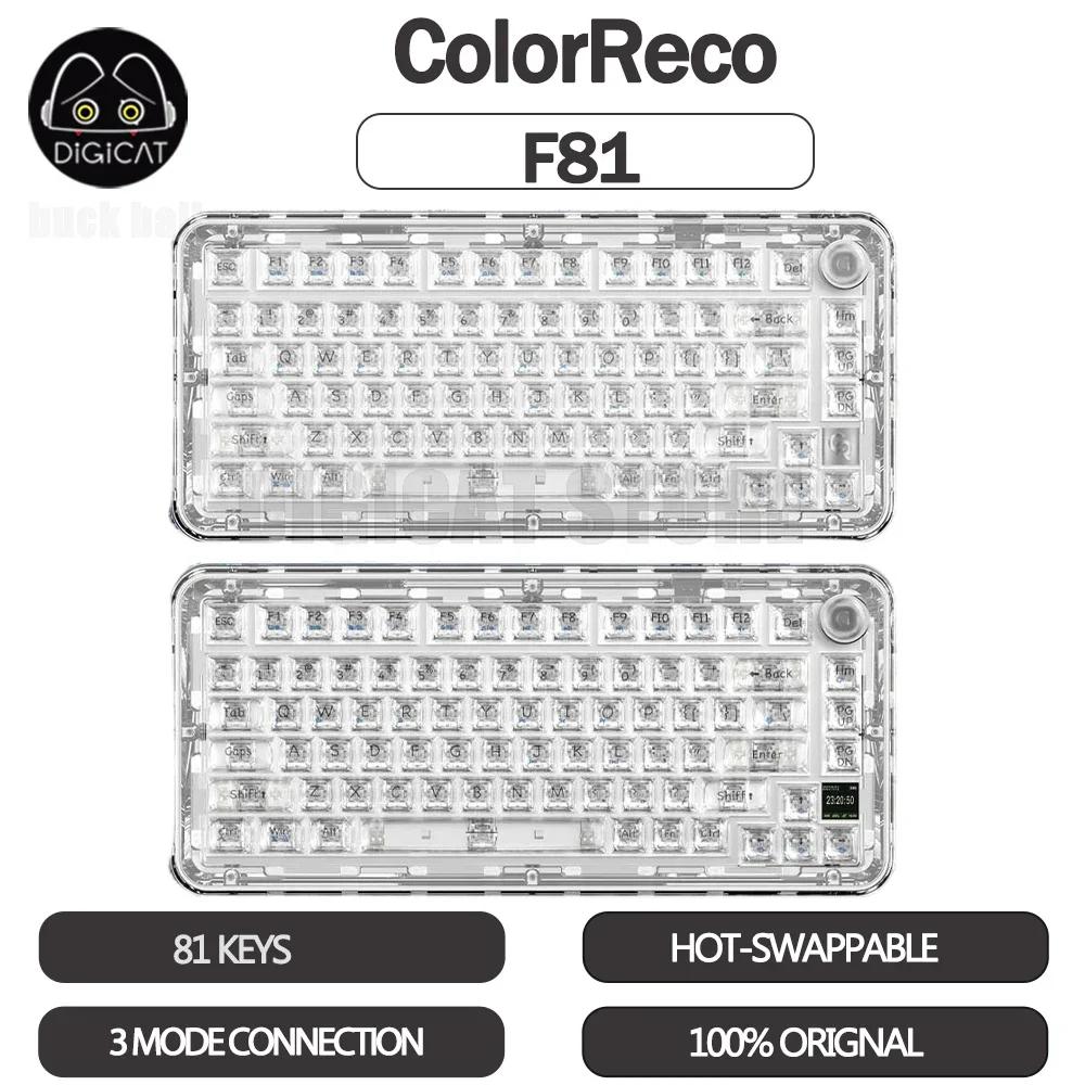 ColorReco F81 ̸  Ű, 3  , USB, 2.4G,   Ű, 81 Ű, RGB    Ű 